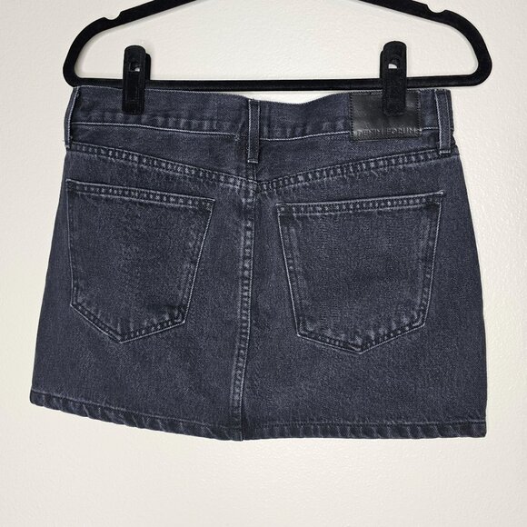 Artizia Denim Forum 28 Black The 90s Ricci Skirt Micro Mini  Mid Rise Jean - Picture 3 of 7